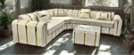 Luxury corner sofa with footstool - Image 5