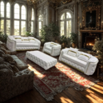 Full sofa set in picture - Image 4