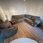 Five seater corner sofa fullback with cuddle chair