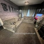 Verona sofa 3+2 seater grey fullback cushions
