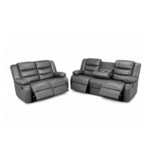 Roma Grey Leather 3+2 Recliner Sofa Set – Luxury Comfort Suite UK | Furnishings Hub - Image 6