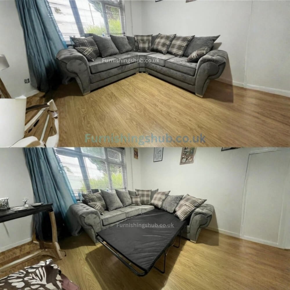 Sofabed furnishings hub Five seater verona corner sofabed - Image 1