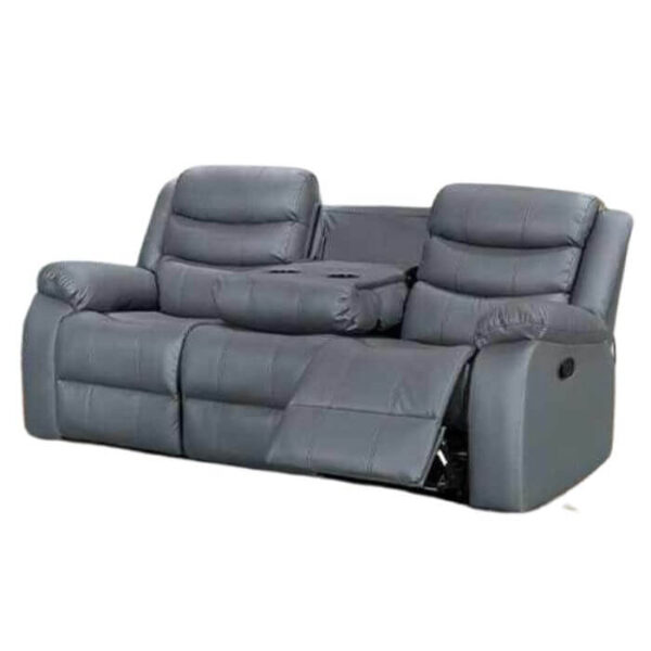 Roma Recliner Sofa 3 Seater Grey Black & Brown Leather Available