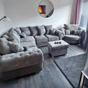 Buy Verona Corner Sofa Set with Cuddle Chair & Footstool – Best Price UK