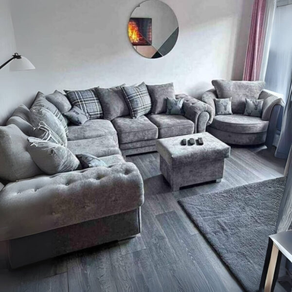 Buy Verona Corner Sofa Set with Cuddle Chair & Footstool – Best Price UK