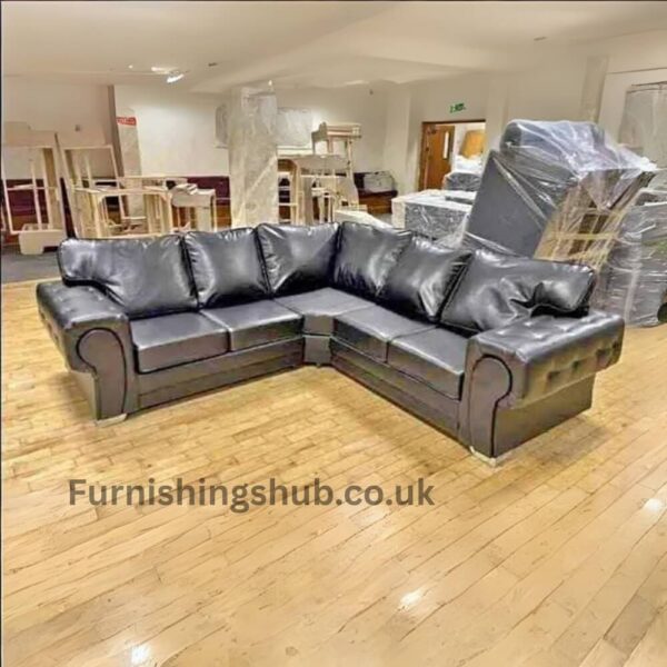 Verona grey leather 2c2 corner