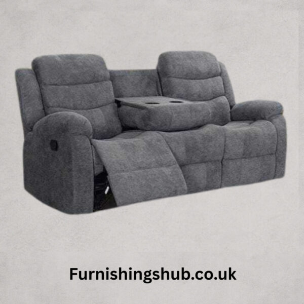 Sorrento fabric recliner grey 3+2 - Image 3
