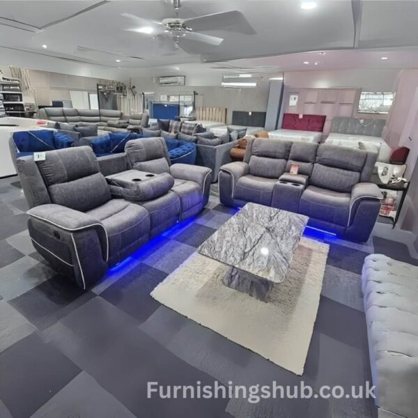 Hannah Electric Recliner Sofa Set – 3+2 Seater | Modern Comfort & Style - Image 2