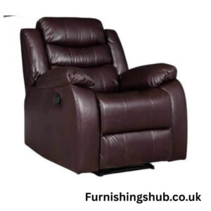 Roma Recliner Chair – Grey, Black or Brown | Classic Comfort & Style - Brown