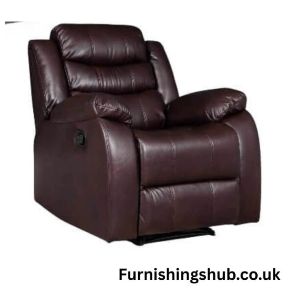 Roma Recliner Chair – Grey, Black or Brown | Classic Comfort & Style - Image 4