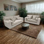 Lilly Sofa 3+2 Cream Plush Velvet With Fullback Cushions | Luxury Plush Sofa UK - Image 3