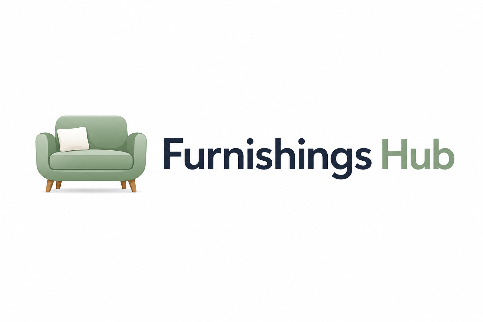 Modern sofa furniture logo for Furnishings Hub UK