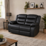 Roma Recliner Black 3+2 Seater Sofa Set | Luxury Leather Reclining Sofa UK - Image 7